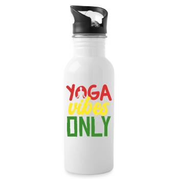 T-shirt Only Yoga Vibes - Gourde avec paille intégrée - blanc - Droite