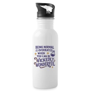 Halloween - Witch - Water bottle with straw - white - Right