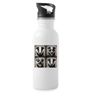 Badger Sonnenbrille Collage - Trinkflasche mit integriertem Trinkhalm - Weiß - Rechts