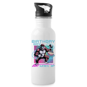 Birthday Gamer VR - Water bottle with straw - white - Right