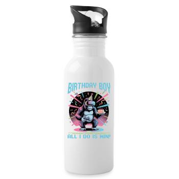 Birthday Gamer VR - Water bottle with straw - white - Right