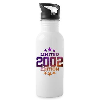 LIMITED EDITION 2002 24TH BIRTHDAY - Water bottle with straw - white - Right