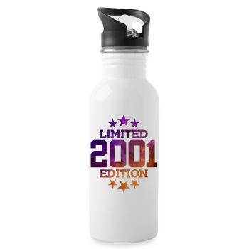 LIMITED EDITION 2001 25TH BIRTHDAY - Water bottle with straw - white - Right