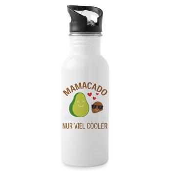 Future maman MAMACADO BEAUCOUP PLUS COOL Drôle - Gourde avec paille intégrée - blanc - Droite