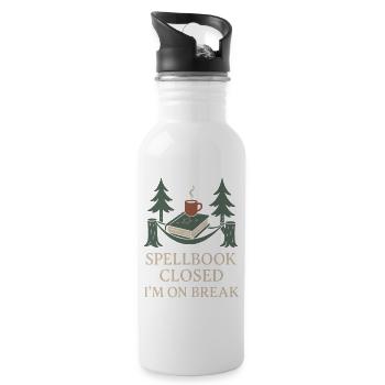 Booktok Fantasy Bookish Humor Gift for - Water bottle with straw - white - Right
