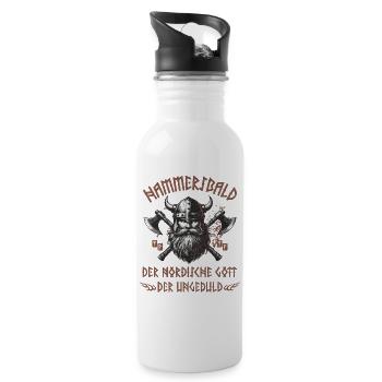 Hammersbald - Gourde avec paille intégrée - blanc - Droite
