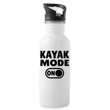 Mode kayak activé - Gourde avec paille intégrée - blanc - Droite