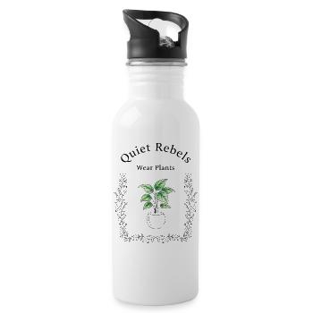 Nature Grows - Water bottle with straw - white - Right