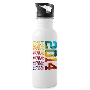 ÉDITION LIMITÉE 2014 12 ANS 12E ANNIVERSAIRE - Gourde avec paille intégrée - blanc - Droite