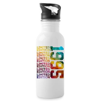 LIMITED EDITION 1995 31 YEARS 31ST BIRTHDAY - Water bottle with straw - white - Right
