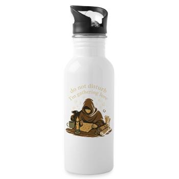Booktok Fantasy Bookish Humor Geschenk Für - Trinkflasche mit integriertem Trinkhalm - Weiß - Rechts