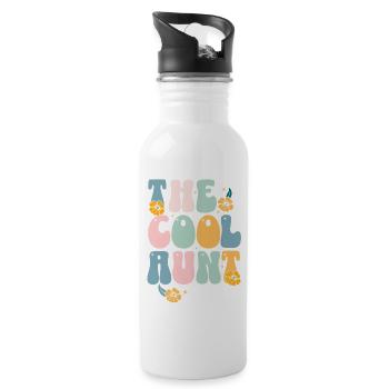 The Cool Aunt Est 2026 - Water bottle with straw - white - Right