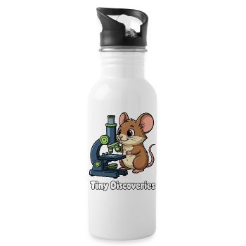 Kleine Entdeckungen Maus Mikroskop - Trinkflasche mit integriertem Trinkhalm - Weiß - Rechts