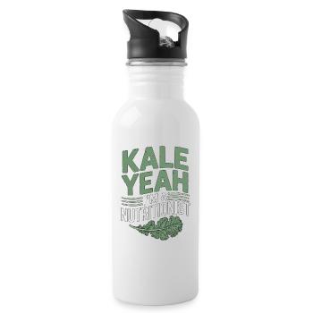 Nutritionist Kale Yeah I'm A Registered Dietitian - Gourde avec paille intégrée - blanc - Droite