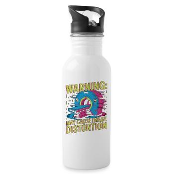 MRI Tech Warning May Cause Image Radiologic - Water bottle with straw - white - Right