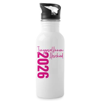 Bachelorette Party 2026 Bachelorette Signatures - Water bottle with straw - white - Right
