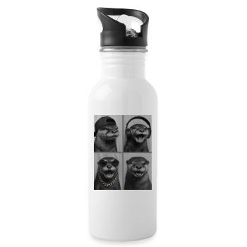 Otter - Trinkflasche mit integriertem Trinkhalm - Weiß - Rechts