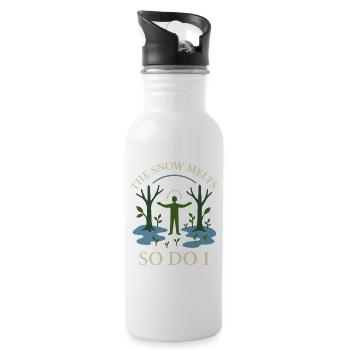 Forest Walk Overthinker Mental Reset - Water bottle with straw - white - Right