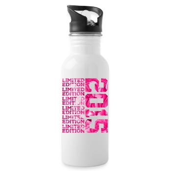 ÉDITION LIMITÉE 2015 11 ANS PINK 11E ANNIVERSAIRE - Gourde avec paille intégrée - blanc - Droite