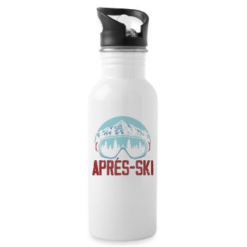 Après-ski ski goggles Mountains - Water bottle with straw - white - Right