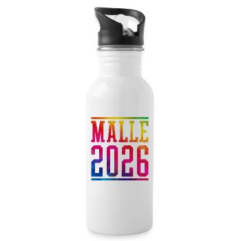 Malle 2026 Multicoloured - Water bottle with straw - white - Right
