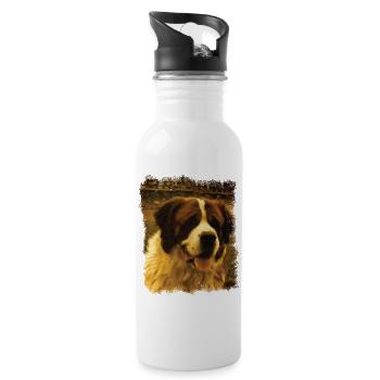 Bernadin Vintage - Water bottle with straw - white - Right