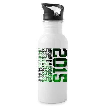 ÉDITION LIMITÉE 2015 11 ANS 11E ANNIVERSAIRE - Gourde avec paille intégrée - blanc - Droite