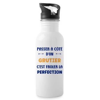 Passing by a crane operator - Water bottle with straw - white - Right