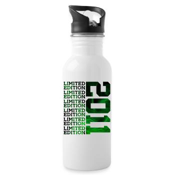 LIMITED EDITION 2011 15 YEARS 15TH BIRTHDAY - Water bottle with straw - white - Right