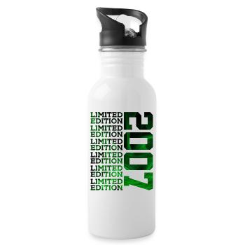 LIMITED EDITION 2007 19 YEARS 19TH BIRTHDAY - Water bottle with straw - white - Right