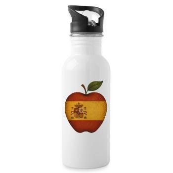 Spanien - Trinkflasche mit integriertem Trinkhalm - Weiß - Rechts