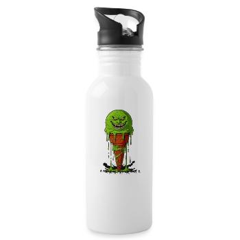 Attaque Crème Monster Ace - Gourde avec paille intégrée - blanc - Droite