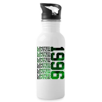 LIMITED EDITION 1996 30 JAHRE 30. GEBURTSTAG - Trinkflasche mit integriertem Trinkhalm - Weiß - Rechts