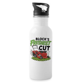 Blocks Freshest Cut - Water bottle with straw - white - Right