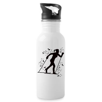 Cross-country skiing Cross-country skiing - Water bottle with straw - white - Right