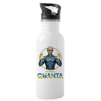 Quanta Planck Superhero - Water bottle with straw - white - Right