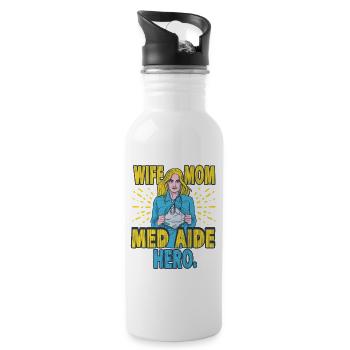 Medical Assistant MFA Mother - Water bottle with straw - white - Right
