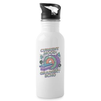 MRI Tech Current Mood Gradient Echo Radiographer - Water bottle with straw - white - Right