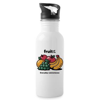 Vivid Fruit Medley - Water bottle with straw - white - Right