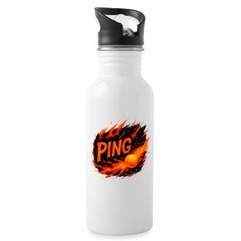 Ping Pong - Tennis de Table - Water bottle with straw - white - Right