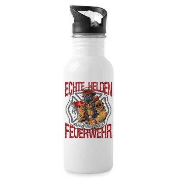 Firefighter Firefighter Real Heroes - Water bottle with straw - white - Right