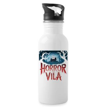  Horror Vila Spukhaus Nächtlicher Wald Gruselige - Trinkflasche mit integriertem Trinkhalm - Weiß - Rechts