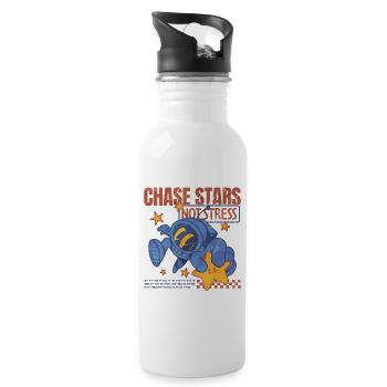 Stress-Free Starhunting - Water bottle with straw - white - Right