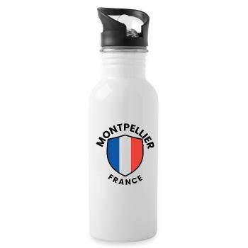 Montpelier Shield of France - Water bottle with straw - white - Right