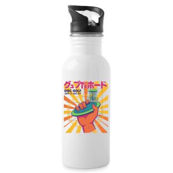 Disc Golf Grip It And Rip It Flying Disc Fun - Water bottle with straw - white - Right