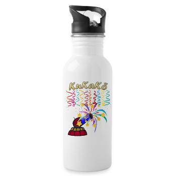 KuKaKö - Carnival Carnival Shrove Monday Köthen - Water bottle with straw - white - Right