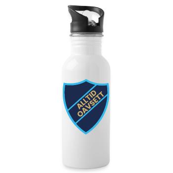 Always Regardless of Shield Design - Water bottle with straw - white - Right