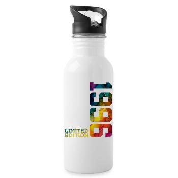 LIMITED EDITION 1996 30 YEARS 30TH BIRTHDAY - Water bottle with straw - white - Right