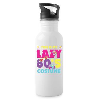 This is my Lazy 80's 80's Costume Costume - Water bottle with straw - white - Right