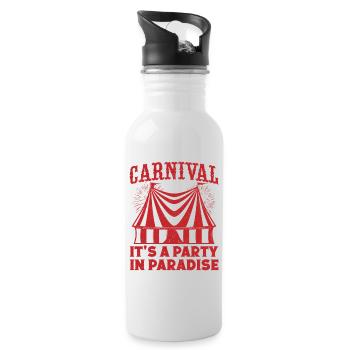 Carnival Party In Paradise Circus Performer Gifts - Trinkflasche mit integriertem Trinkhalm - Weiß - Rechts